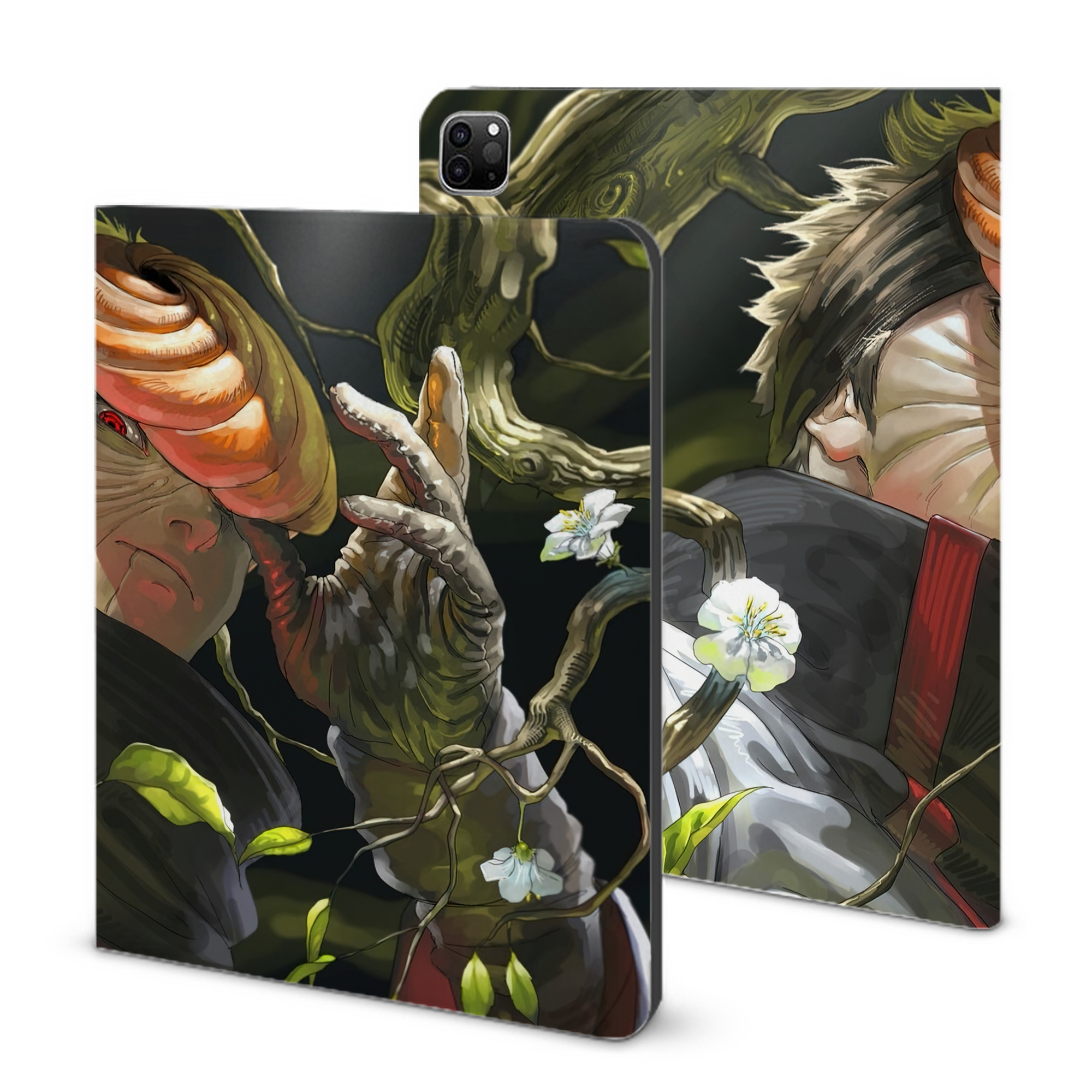 （画像用） NARUTO -ナルト- NARUTO -ナルト- 疾風伝 IPad ケース ブック型 PUレザー TPU 耐衝撃 軽量 薄型 ペン収納なし 全面保護 IPad 各モデル対応